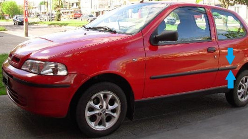 Fiat Palio 2001/03 3p Bagueta Guardabarros Trasero Izquierdo