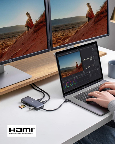 Anker Hub Usb C Powerexpand 8 En 1 Adaptador 2 Hdmi Ethernet