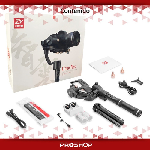 Estabilizador Gimbal Zhiyun Crane Plus Camara Reflex Steady Color Negro