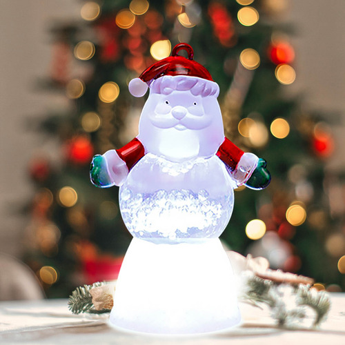 Adorno Navideño Luminoso Led De Papá Noel En Forma De C 0006