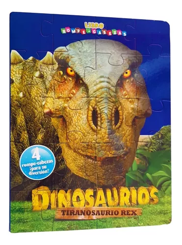 Libro Rompecabezas Dinosaurios Tiranosaurio Rex Para Niños