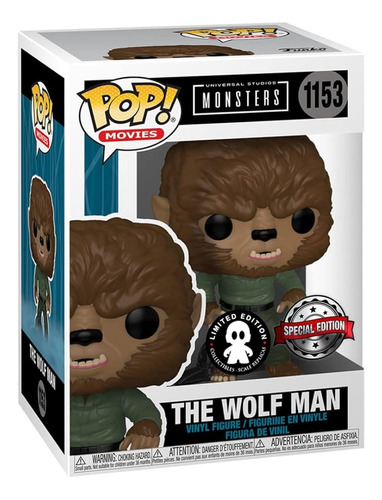 Funko Pop! Monsters The Wolf Man 1153 Limited Edition