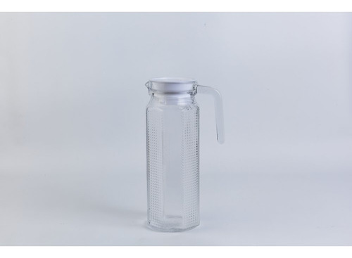 Jarra De Vidrio Agua 1 Litro Con Tapa Plastica Y Manija