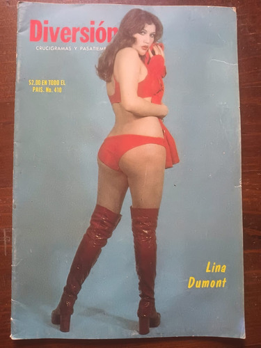 Lina Dumont En Portada De Revista Diversión Año-1976