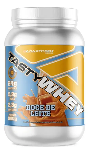 Suplemento Tasty Whey 3W Gourmet Whey Protein Adaptogen Science 900g - Doce de Leite