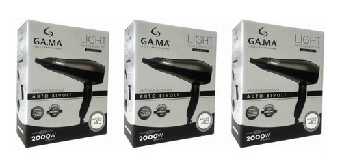 Gama Light Ceramic Ion 200w Bivolt Secador (kit C/03)