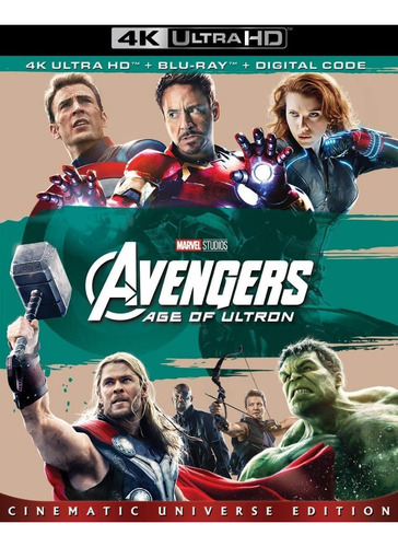 4k Ultra Hd + Blu-ray Avengers Age Of Ultron / Era De Ultron