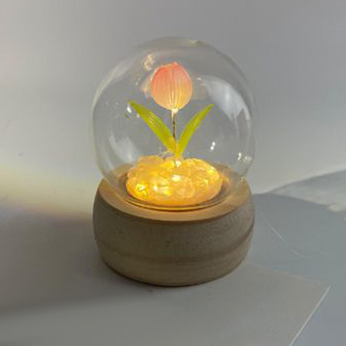 Lámpara De Noche De Tulipán Diy Flores Lámpara De 1 Flor