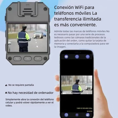 Mini Cámara 1080p 64gb Tapici Body Cam Clip Cámara Corporal