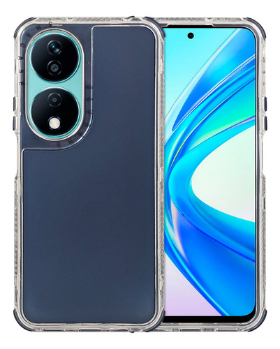 Funda 360 Uso Rudo 3 En 1 Para Honor X7b Rainbow Metal