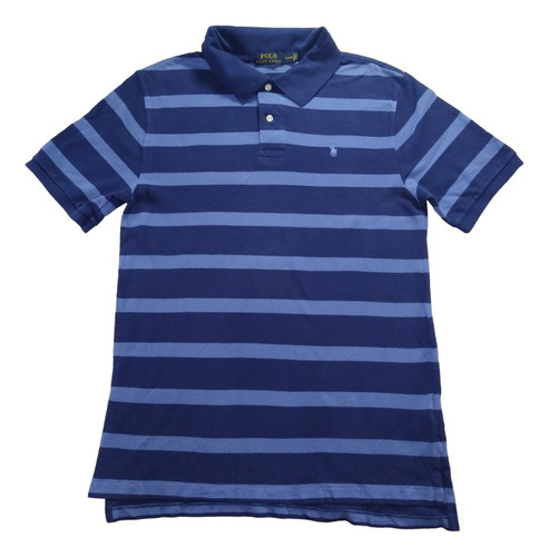 Polo Ralph Lauren Rayada Azul Para Niño