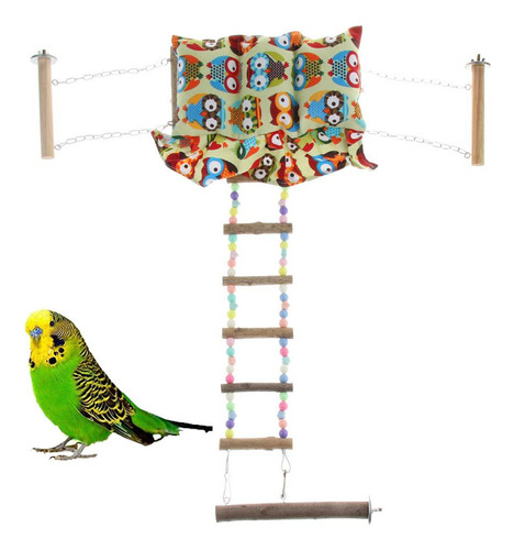 . Hamaca Con Cojín Jaula Pájaro Accesorios De Animales