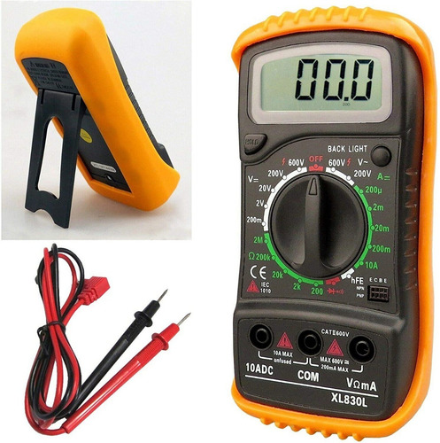 Imagen 4 de 4 de Multimetro Digital Xl830l Tester Voltímetro Medidor