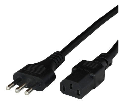 2x Cable Poder Conector C13 Compatible Pc Cargadores Otros