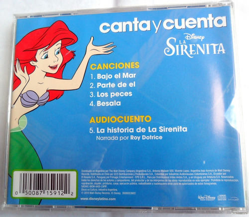 La Sirenita * Canta Y Cuenta * Disney Cd