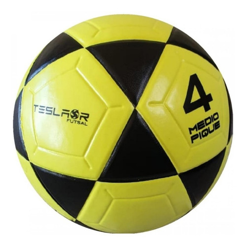 Pelota Futsal Teslar N°4 Medio Pique Vulcanizada