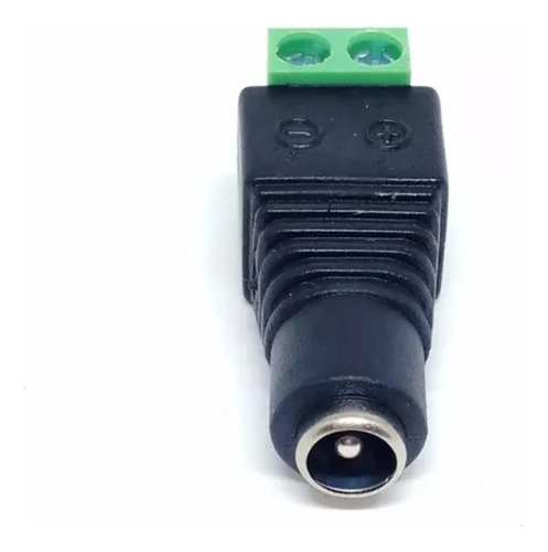 Conector Plug Adaptador P4 2.1 Mm Fêmea Com Borne J4 Cftv