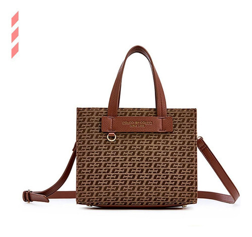 Bolsa Feminina Colcci Tote Jacquard Caramelo 11347