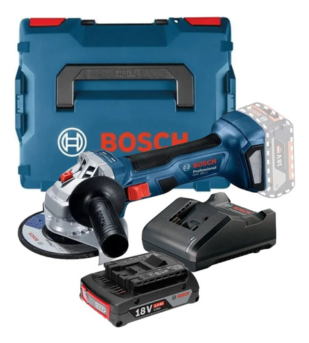Esmerilhadeira Bosch Bateria 18v Gws 180-li Brushless Maleta