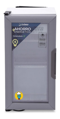 Refrigerador Puerta De Cristal 1.5 Pies Imbera - Vr-1.5