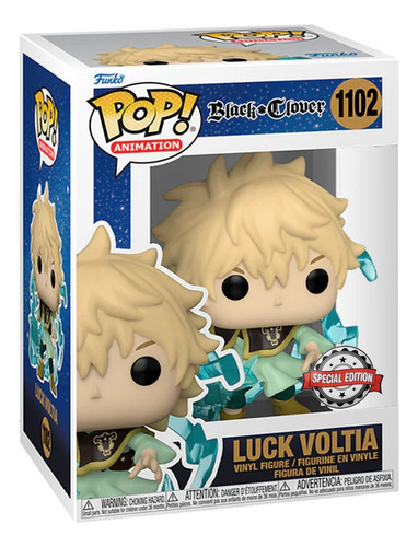 Funko Pop Animation: Black Clover - Luck Voltia Exclusivo