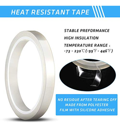 Cinta Para Altas Temperaturas 4 Piezas De Cinta Resistente A