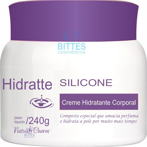 Creme Hidratante Corporal Silicone Natu Charm Pele Perfumada