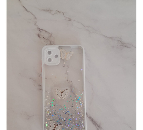 Funda Brillos Mariposa Glitter Sam A04 Proteccion Reforzada