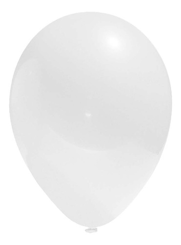 Globos Color Blanco 25 Unidades  N° 9 Big Party