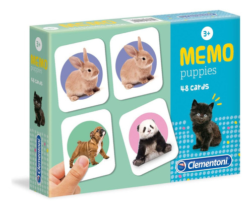 Memo Pocket Cachorros Clementoni 18084 Juego De Mesa