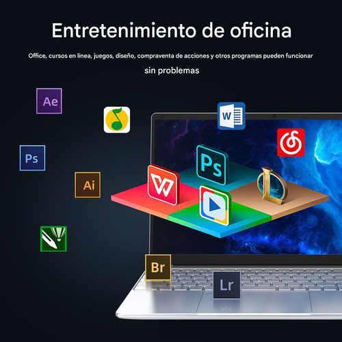Laptop 15.6 Pulgadas Celeron N4000 Ram 8gb Ssd 512gb W11p Plateado