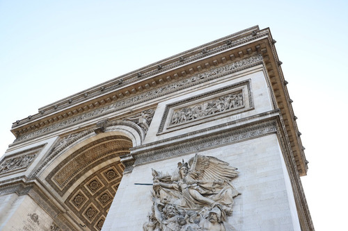 Imagen 1 de 5 de Cuadro 42-arc De Triomphe-paris-3 32x20 C/marco De Madera