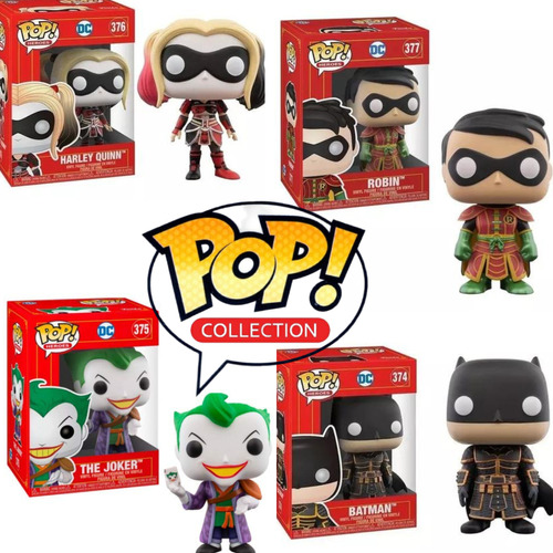Funko Pop Batman,robin,harley Quinn,the Joker