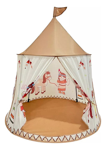 Tienda De Campaña Infantil, Tipi Plegable Con Castillo