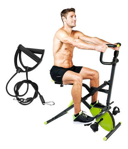 Ejercitador De Abdominales + Bicicleta Magnetica - 2 En 1