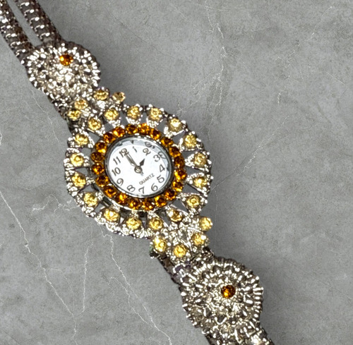 Reloj Pulsera I Baño En Plata Importado Modelo Tiffany Plateado Dorado Oscuro Blanco