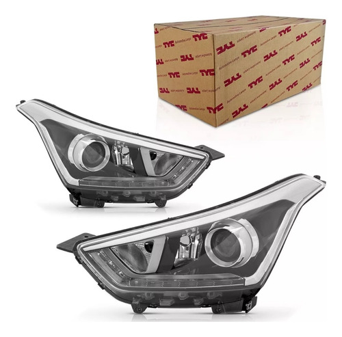 Par Farol Creta Drl 2017 2018 19 2020 2021 Led C/ Projetor