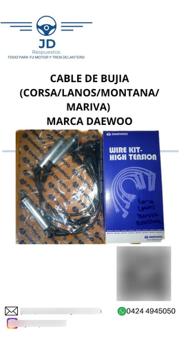 Cables De Bujías Corsa/lanos/meriva/montana