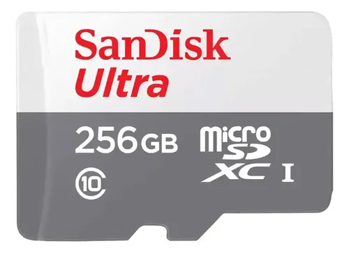 Cartao Memoria Microsd Sandisk 256gb Micro Sd Ultra 100mbs