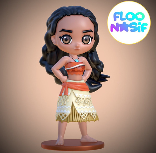 Archivo Stl Impresión 3d - Disney - Moana Chibi