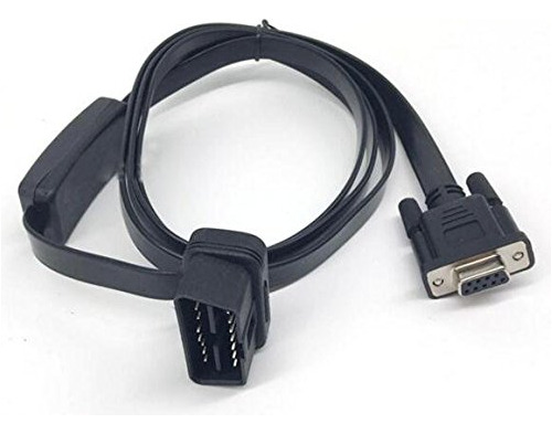 Obd2 16 Pin To Db9 Rs232 Serial Port Adapter Cable Diag...