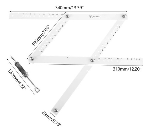 Pantógrafo De 340 Mm, Herramienta De Dibujo Para Artista,