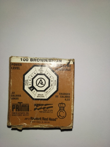 Imagen 7 de 8 de Fulminante Calibre 22 Marca Ramset Nivel 4 100 Cartuchos