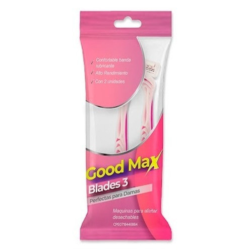 Afeitadora Good Max 3 Hojillas Para Damas Pack 2