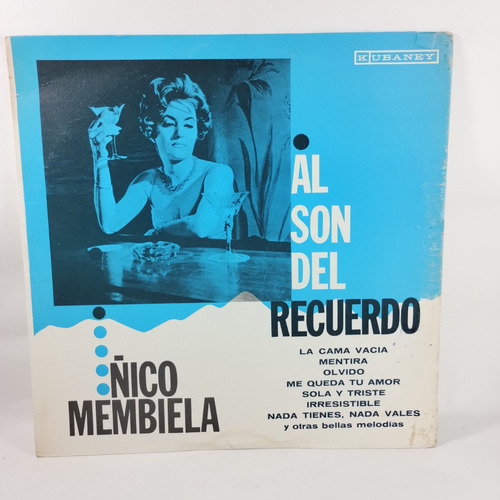 Lp Vinyl Ñico Membiela Al Son Del Recuerdo  Sonero 