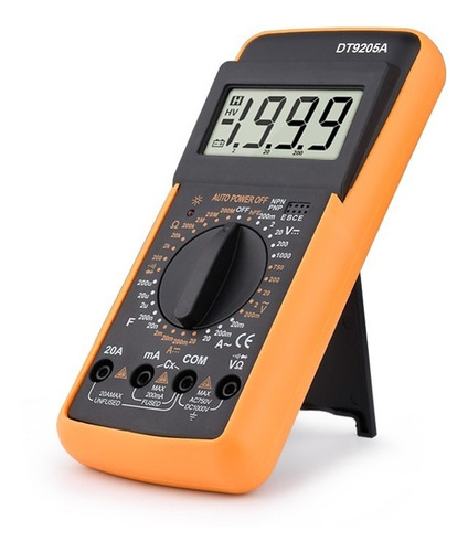 Imagen 1 de 8 de Dt9205a Multimetro Digital Profesional De Rango Manual