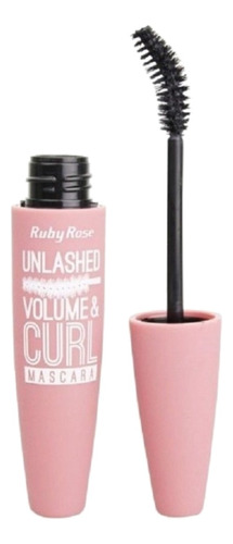 Máscara para cílios Ruby Rose Unlashed, Volume & Curl 9ml cor preto
