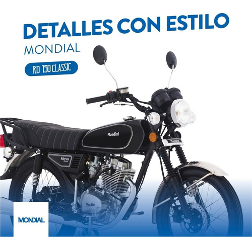 Imagen 13 de 25 de Mondial Rd 150 Classic 0km ( Ahora 12y18 ) Arizona Motos(rc)