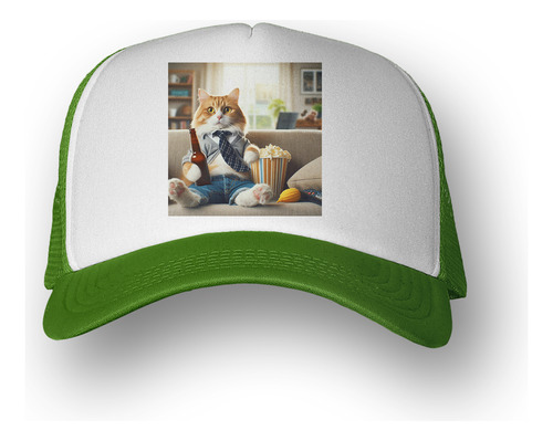 Gorra  Gato Relax Despues Del Trabajo En Sillon