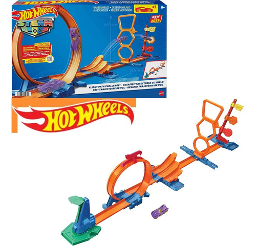 Pista Impulsadora Desafio De Vuelo Hot Wheels Steam